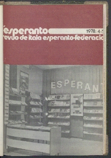 L'Esperanto. Anno 56, no 4/5 (1978)