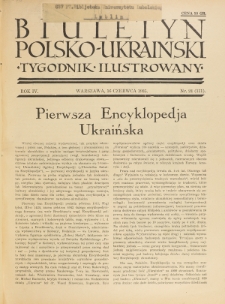 Biuletyn Polsko-Ukraiński. T. 4, R. 4, nr 24=111 (16 Czerwca 1935)