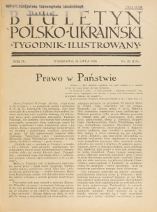 Biuletyn Polsko-Ukraiński. T. 4, R. 4, nr 28=115 (14 Lipca 1935)