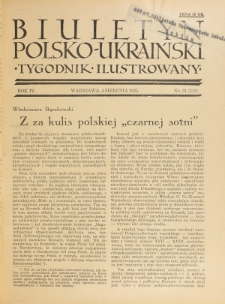 Biuletyn Polsko-Ukraiński. T. 4, R. 4, nr 31=118 (4 Sierpnia 1935)