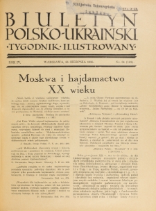Biuletyn Polsko-Ukraiński. T. 4, R. 4, nr 34=121 (25 Sierpnia 1935)