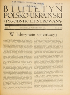 Biuletyn Polsko-Ukraiński. T. 4, R. 4, nr 42=129 (20 Października 1935)