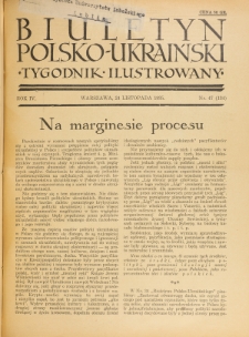 Biuletyn Polsko-Ukraiński. T. 4, R. 4, nr 47=134 (24 Listopada 1935)