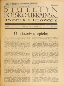 Biuletyn Polsko-Ukraiński. T. 4, R. 4, nr 48=135 (1 Grudnia 1935)