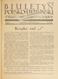 Biuletyn Polsko-Ukraiński. T. 4, R. 4, nr 2=89 (13 Stycznia 1935)