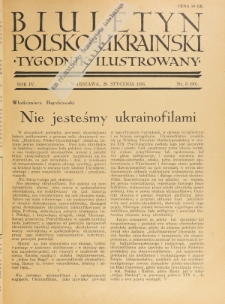 Biuletyn Polsko-Ukraiński. T. 4, R. 4, nr 3=90 (20 stycznia 1935)