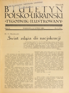 Biuletyn Polsko-Ukraiński. T. 4, R. 4, nr 8=95 (24 Lutego 1935)