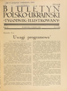 Biuletyn Polsko-Ukraiński. T. 4, R. 4, nr 9=96 (3 Marca 1935)