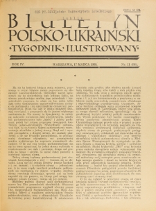 Biuletyn Polsko-Ukraiński. T. 4, R. 4, nr 11=98 (17 Marca 1935)