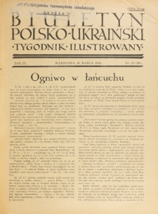 Biuletyn Polsko-Ukraiński. T. 4, R. 4, nr 12=99 (24 Marca 1935)