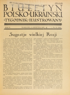 Biuletyn Polsko-Ukraiński. T. 4, R. 4, nr 15=102 (14 Kwietnia 1935)