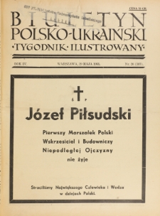 Biuletyn Polsko-Ukraiński. T. 4, R. 4, nr 20=107 (19 Maja 1935)