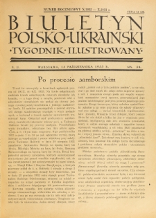 Biuletyn Polsko-Ukraiński. T. 2, R. 2, nr 24 (15 Października 1933)