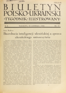 Biuletyn Polsko-Ukraiński. T. 2, R. 2, nr 30 (26 Listopada 1933)