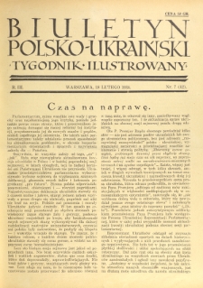 Biuletyn Polsko-Ukraiński. T. 3, R. 3, nr 7=42 (18 Lutego 1934)