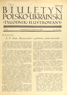 Biuletyn Polsko-Ukraiński. T. 3, R. 3, nr 17=52 (29 Kwietnia 1934)