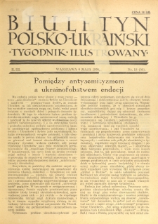 Biuletyn Polsko-Ukraiński. T. 3, R. 3, nr 18=53 (6 Maja 1934)