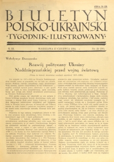 Biuletyn Polsko-Ukraiński. T. 3, R. 3, nr 24=59 (17 Czerwca 1934)