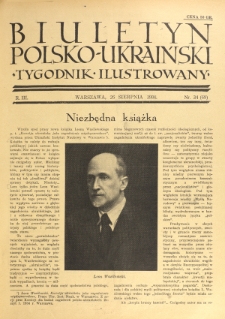 Biuletyn Polsko-Ukraiński. T. 3, R. 3, nr 34=69 (26 Sierpnia 1934)