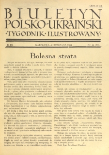 Biuletyn Polsko-Ukraiński. T. 3, R. 3, nr 44=79 (4 Listopada 1934)