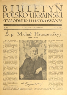 Biuletyn Polsko-Ukraiński. T. 3, R. 3, nr 48=83 (2 grudnia 1934)