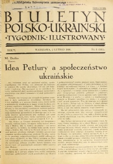Biuletyn Polsko-Ukraiński. T. 5, R. 5, nr 5=144 (2 Lutego 1936)