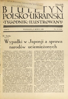Biuletyn Polsko-Ukraiński. T. 5, R. 5, nr 10=149 (8 Marca 1936)