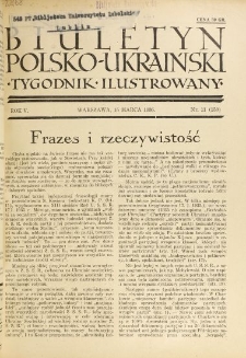 Biuletyn Polsko-Ukraiński. T. 5, R. 5, nr 11=150 (15 Marca 1936)