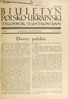 Biuletyn Polsko-Ukraiński. T. 5, R. 5, nr 14=153 (5 Kwiecień 1936)