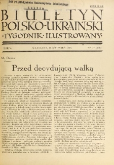 Biuletyn Polsko-Ukraiński. T. 5, R. 5, nr 17=156 (26 Kwiecień 1936)