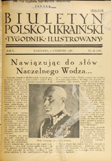 Biuletyn Polsko-Ukraiński. T. 5, R. 5, nr 24=163 (14 Czerwiec 1936)