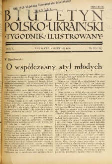 Biuletyn Polsko-Ukraiński. T. 5, R. 5, nr 32=171 (9 Sierpień 1936)