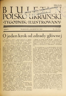 Biuletyn Polsko-Ukraiński. T. 5, R. 5, nr 33=172 (16 Sierpień 1936)