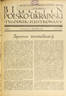 Biuletyn Polsko-Ukraiński. T. 5, R. 5, nr 36=175 (6 Wrzesień 1936)