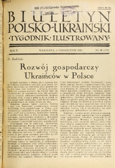 Biuletyn Polsko-Ukraiński. T. 5, R. 5, nr 40=179 (4 Października 1936)