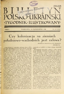Biuletyn Polsko-Ukraiński. T. 5, R. 5, nr 42 (18 Października 1936)