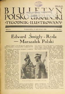 Biuletyn Polsko-Ukraiński. T. 4, R. 5, nr 46=185 (15 Listopada 1936)