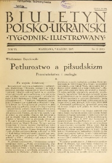 Biuletyn Polsko-Ukraiński. T. 6, R. 6, nr 10=201 (7 Marzec 1937)