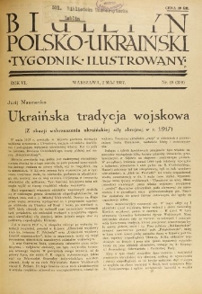 Biuletyn Polsko-Ukraiński. T. 6, R. 6, nr 18=209 (2 Maj 1937)