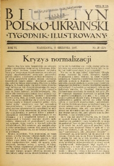 Biuletyn Polsko-Ukraiński. T. 6, R. 6, nr 28=219 (8 Sierpień 1937)