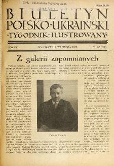 Biuletyn Polsko-Ukraiński. T. 6, R. 6, nr 32=223 (5 Września 1937)