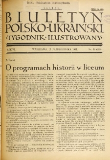 Biuletyn Polsko-Ukraiński. T. 6, R. 6, nr 38=229 (17 Października 1937)