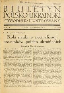 Biuletyn Polsko-Ukraiński. T. 7, R. 7, nr 5=244 (30 Stycznia 1938)