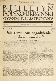 Biuletyn Polsko-Ukraiński. T. 7, R. 7, nr 7=246 (13 Lutego 1938)