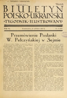 Biuletyn Polsko-Ukraiński. T. 7, R. 7, nr 8=247 (20 Lutego 1938)