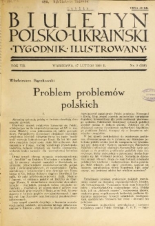 Biuletyn Polsko-Ukraiński. T. 7, R. 7, nr 9=248 (27 Lutego 1938)