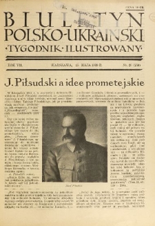 Biuletyn Polsko-Ukraiński. T. 7, R. 7, nr 20=259 (15 Maja 1938)