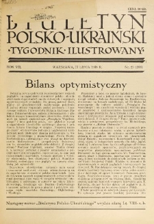 Biuletyn Polsko-Ukraiński. T. 7, R. 7, nr 29=268 (17 Lipca 1938)