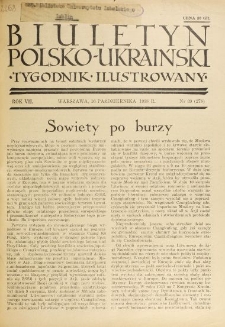 Biuletyn Polsko-Ukraiński. T. 7, R. 7, nr 39=278 (16 Października 1938)