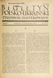 Biuletyn Polsko-Ukraiński. T. 7, R. 7, nr 40=279 (23 Października 1938)